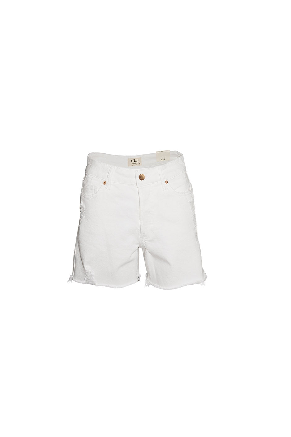 White Denim Shorts