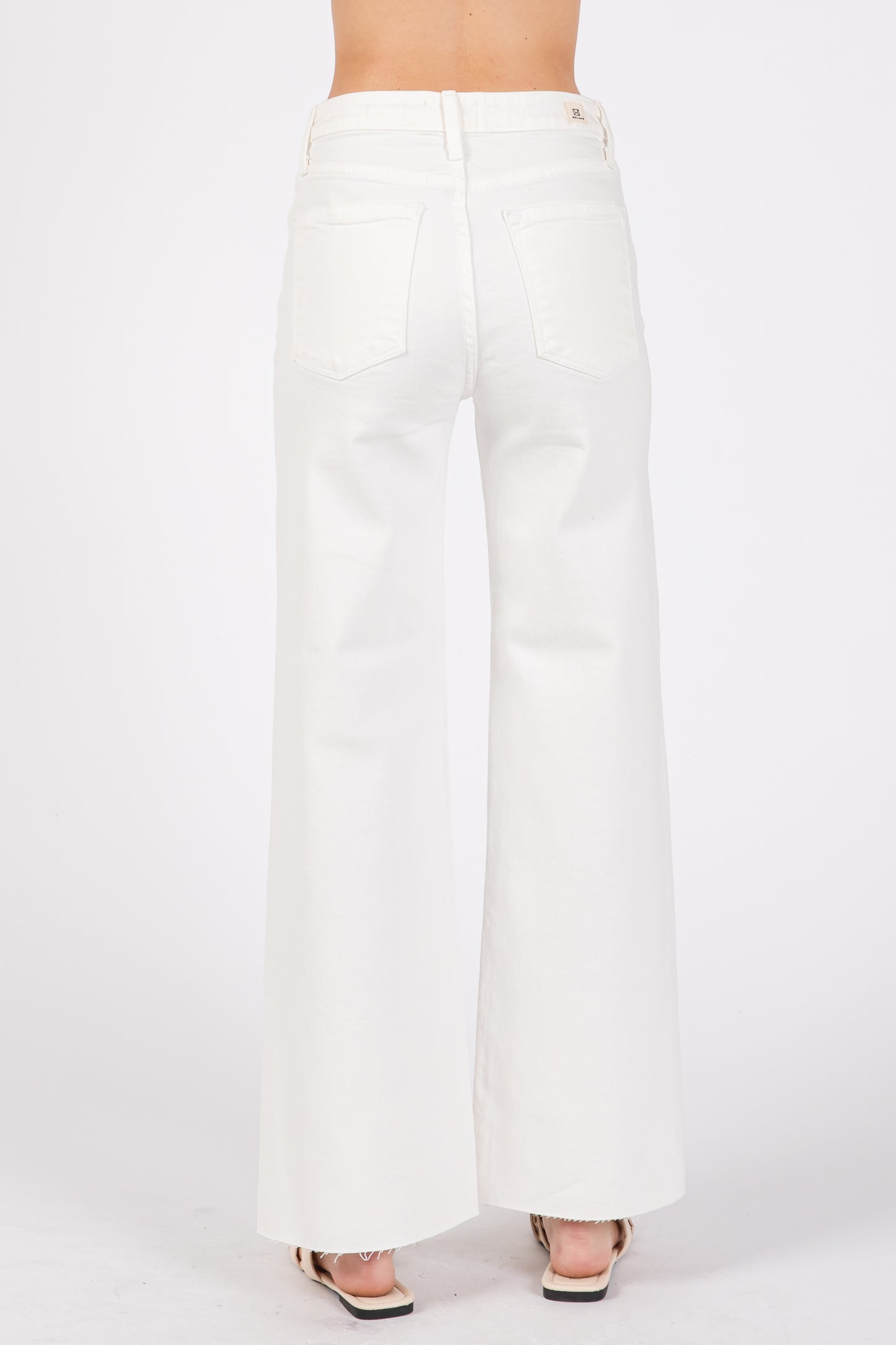 Natural White Wide Leg Denim