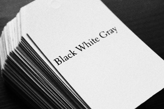 Black White Gray Gift Card