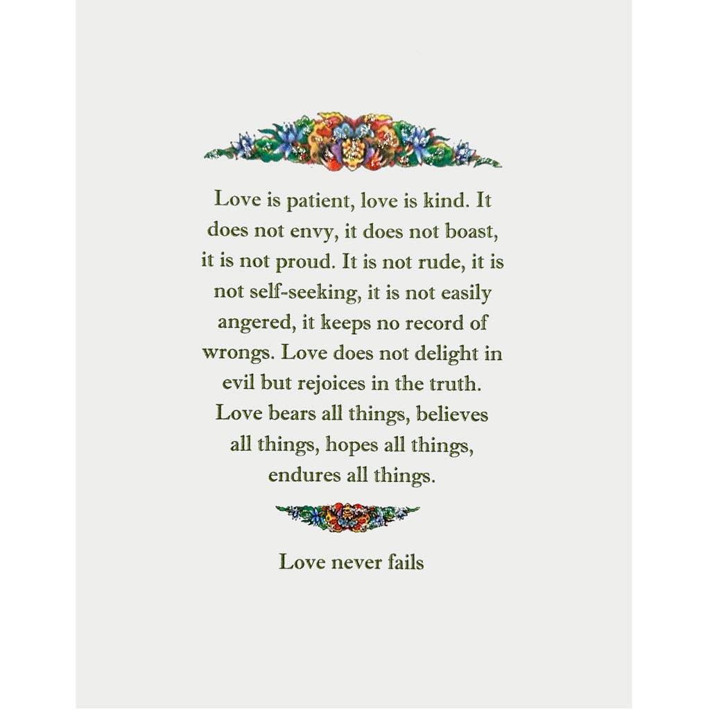 Love is Patient Card