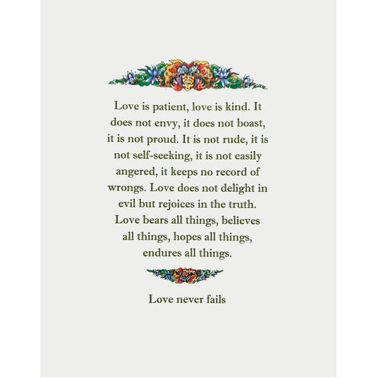 Love is Patient Card