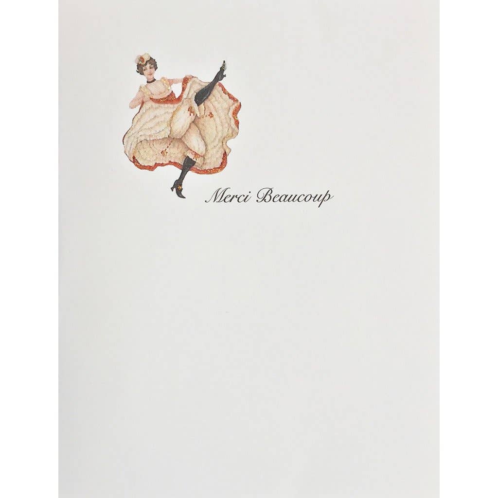 Can Can Merci Thank You Card