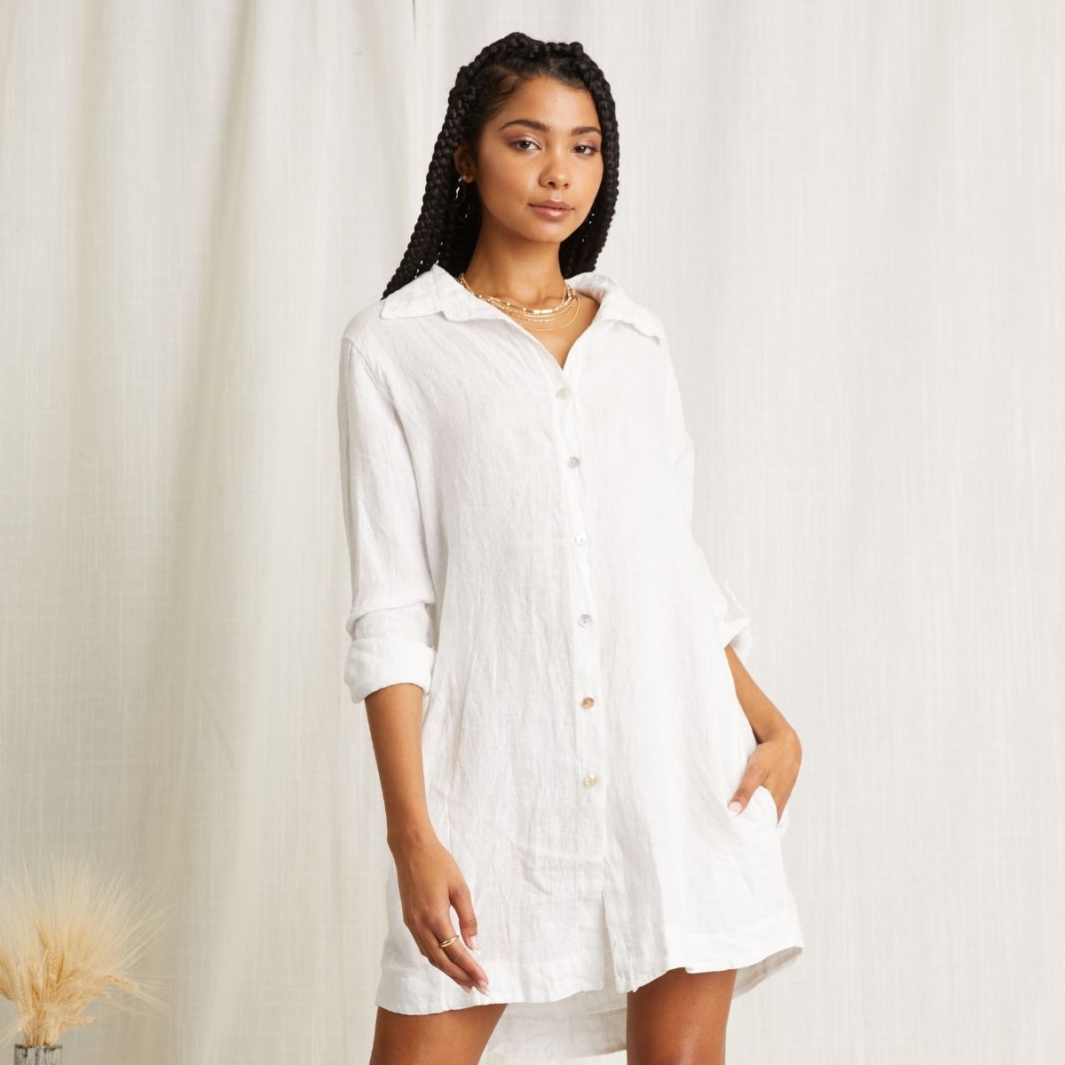 Long Linen Shirt