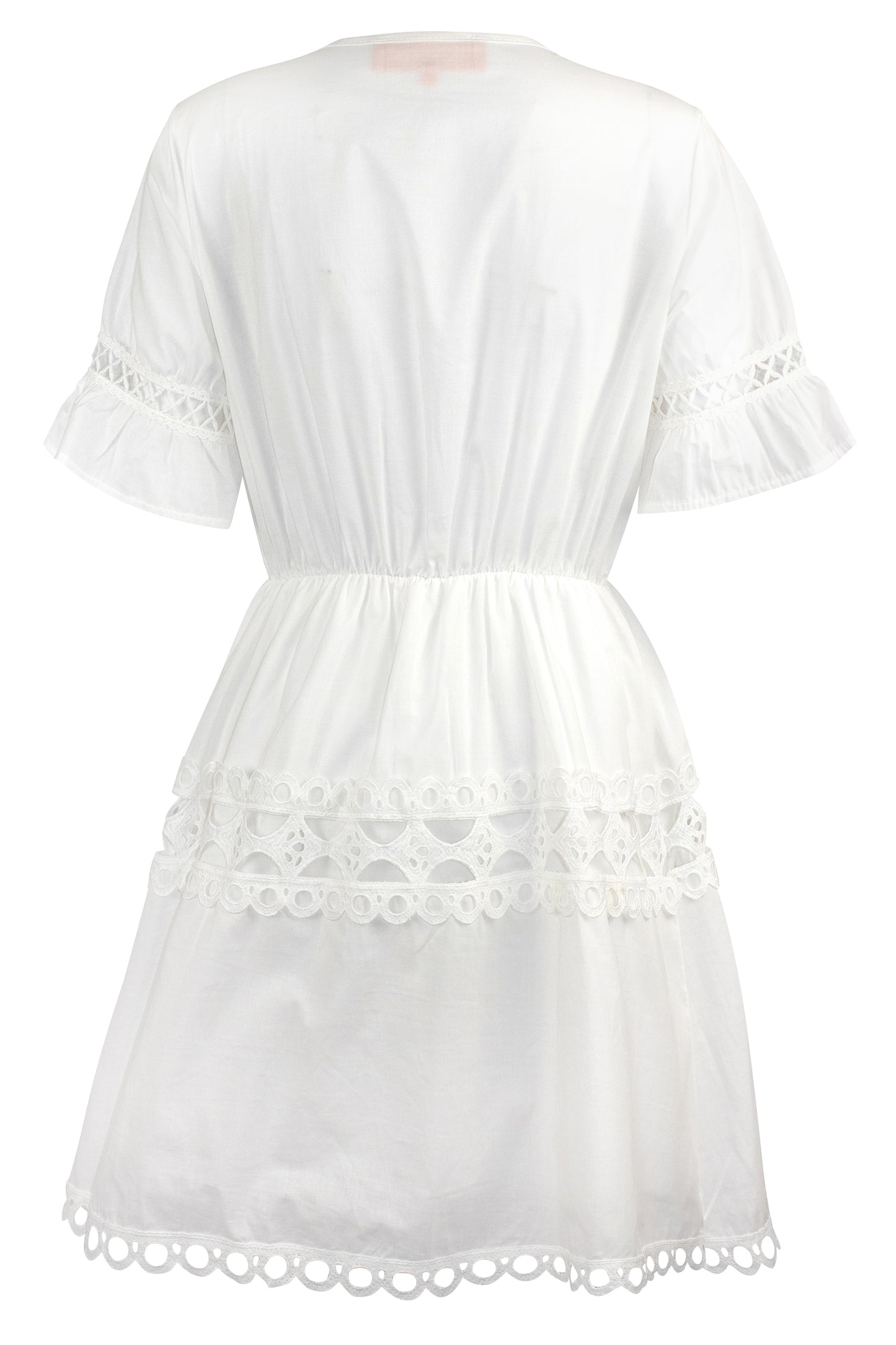 Cotton Eyelet Mini Dress