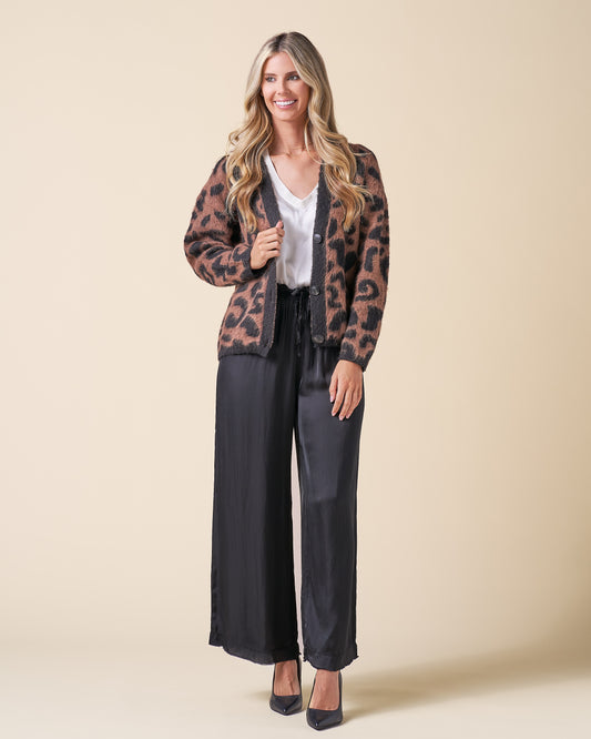 Animal Print Cardigan