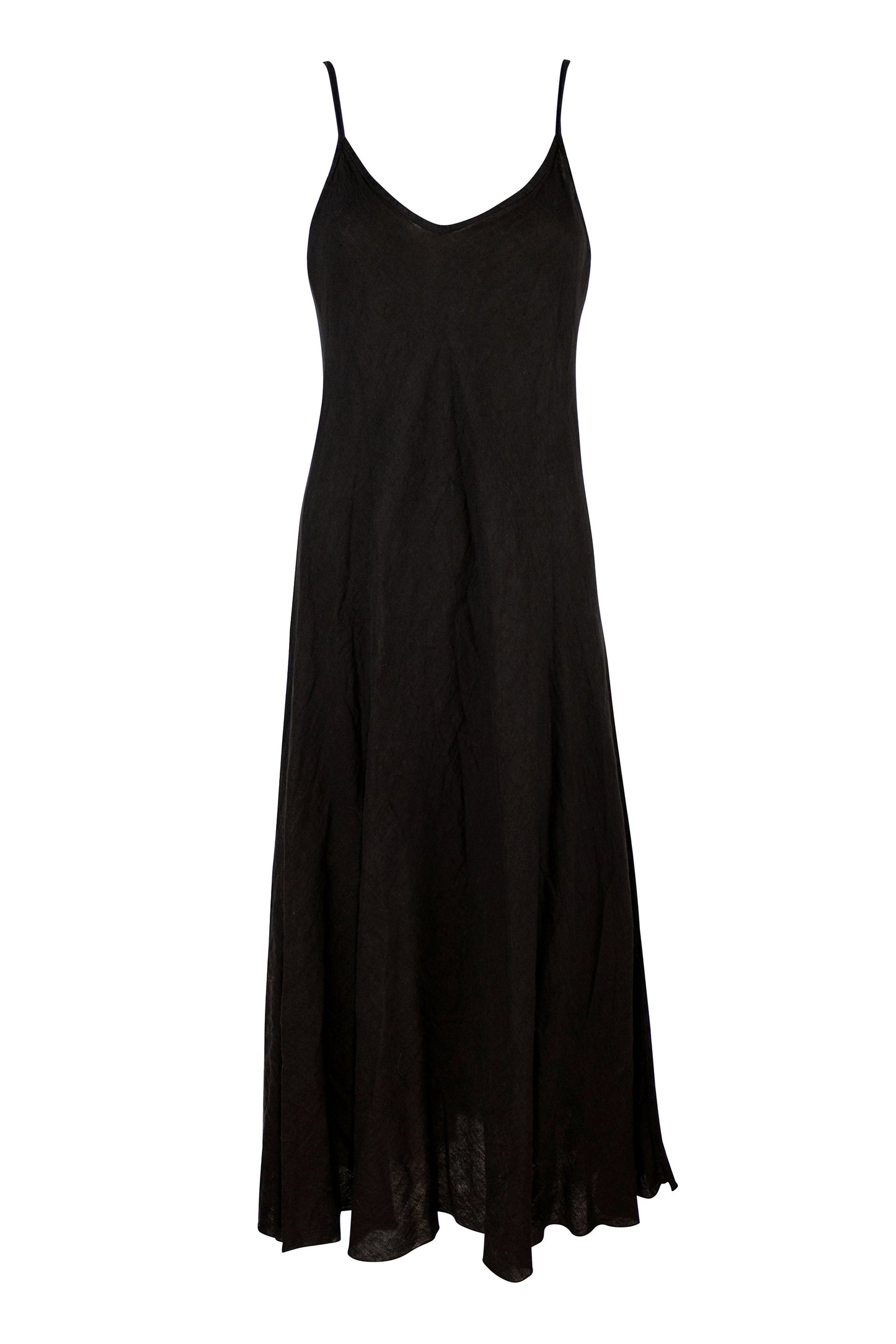 Spaghetti Strap Linen Dress