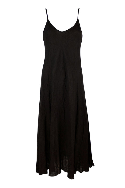 Spaghetti Strap Linen Dress