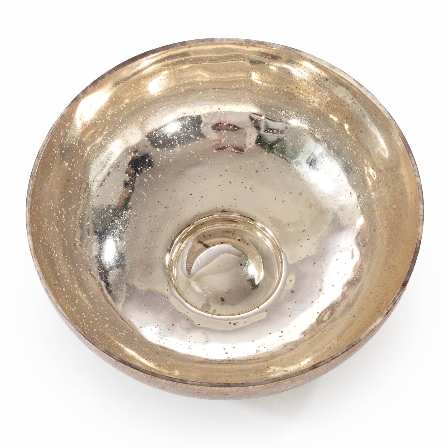 Mercury Glass Decorative Bowl