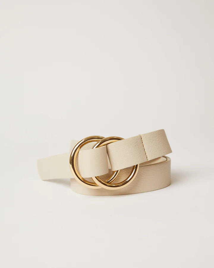 Double O Ring Leather Belt