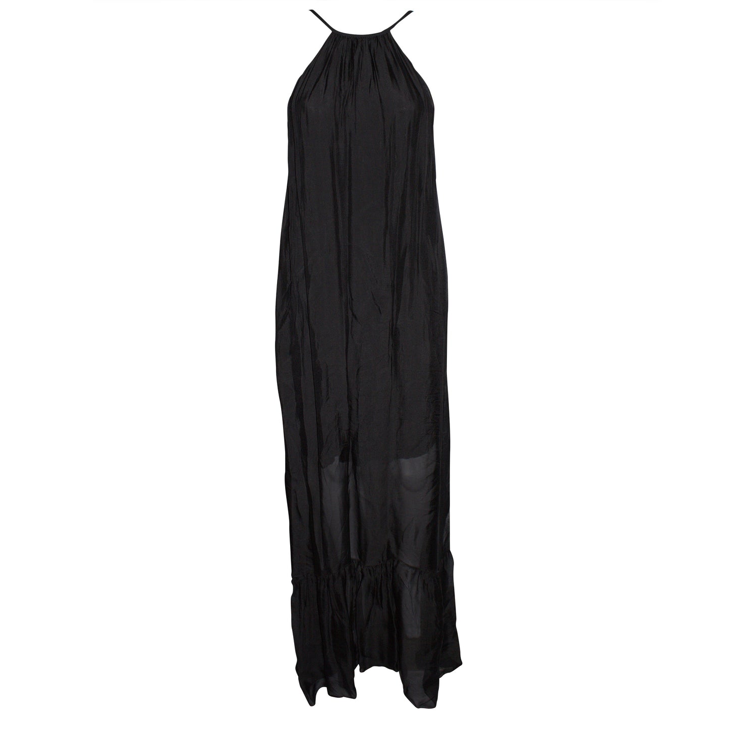Black Silk Dress | Vacation Dress | Black White Gray